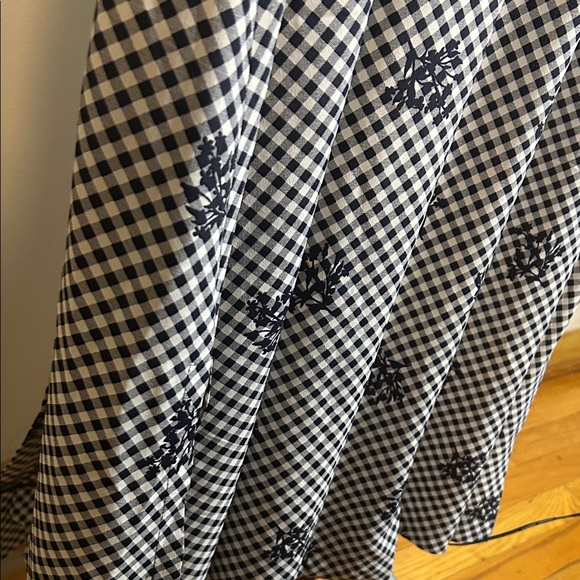 Anne Klein Black and White Gingham Midi Dress - Picture 7 of 14